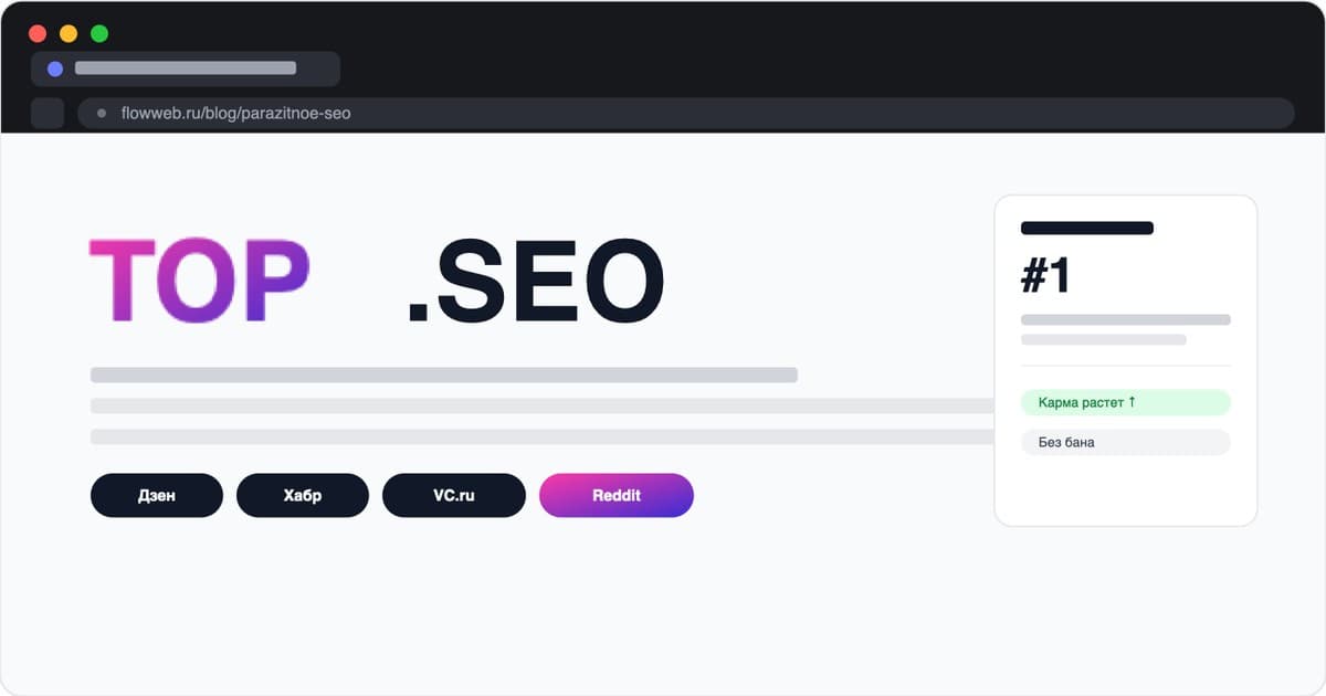 Паразитное SEO: как писать статьи для топа